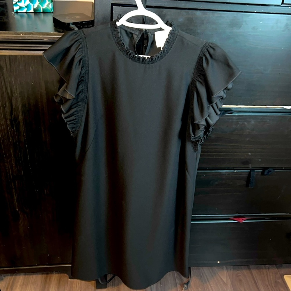 Kate Spade Black Shift Dress Size 8